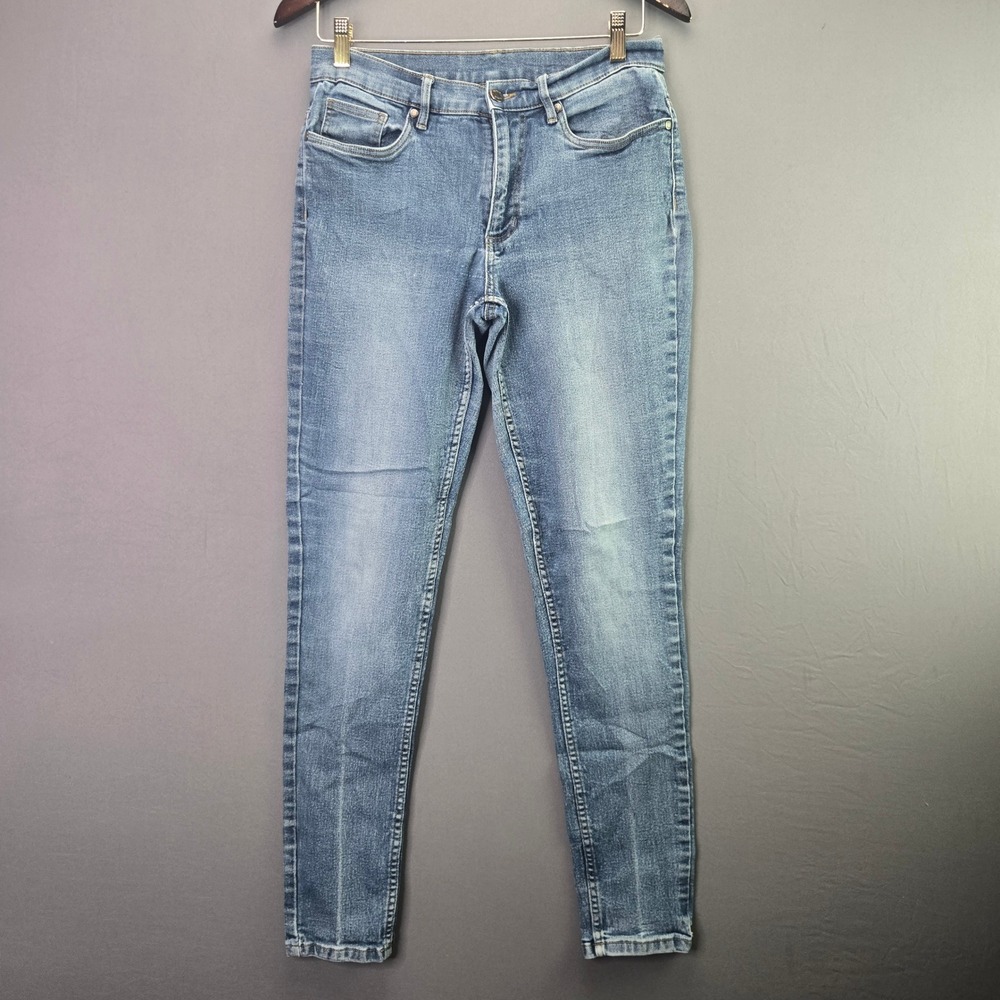 Venus Skinny Jeans Medium Wash Stretch Denim Size 10 R Blue Mid Rise Slim Fit